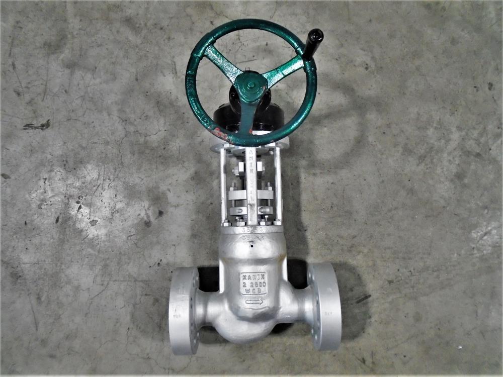 Xanik 2" 2500# WCB Gear Operated Globe Valve, Fig# 2"-BP25J-WCB-3-6-E